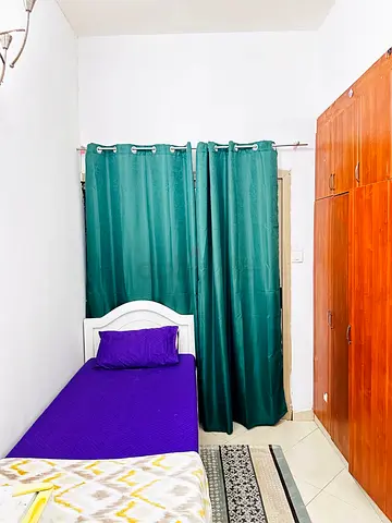 Partition with attached balcony for rent near burjman mall only 1500 pm including dewa WiFi