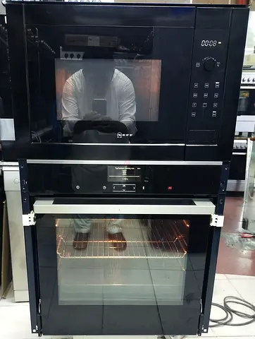 NEFF Built-in Electric oven And Microwave oven Set. Black Color