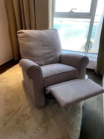 Grey Reclining Armchair