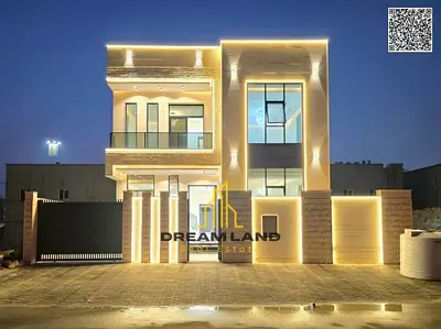 Villa for sale in Ajman at an exceptional price. Located in a prime area, it offers freehold ownership for all nationalities, with bank financing opti