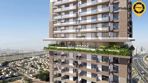 شقة مفروشة بغرفة نوم واحدة | إطلالة على وسط المدينة | سكاي ليفل 1 JVC