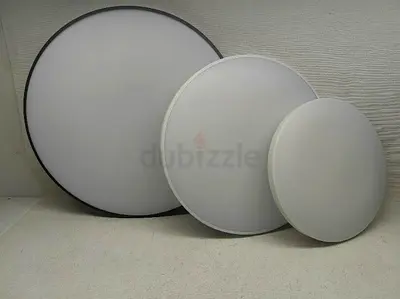 Set of 3 Round LED Ceiling Panel Lights - Various Sizes, Slim Design