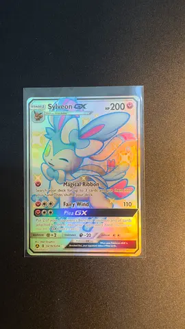 Sylveon GX Full Art Holo Pokémon Card - Near Mint
