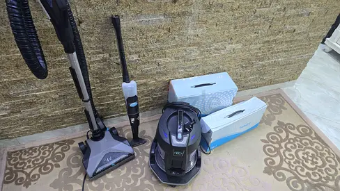 Used Rainbow water base vacuum cleaner with handheld steamer and accessories - good condition