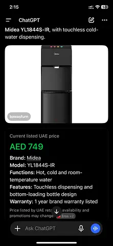 Midea YL1844S-IR Touchless Hot & Cold-Water Dispenser