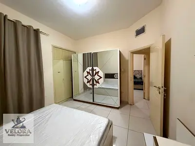 A two-bedroom apartment with a living room is available for rent in the Al Nuaimiya 1 area of ​​Ajm