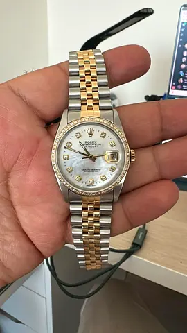 Rolex Datejust Two-Tone 36mm Automatic with Diamond Dial (Pre-owned).