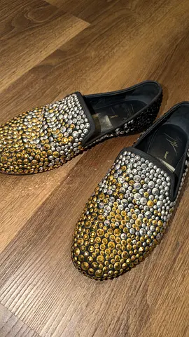 Original Giuseppe Zanotti crystal loafer size 41