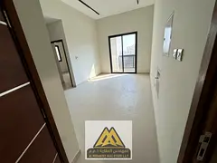Brand-new 1-bedroom in Al Jurf Industrial 3, 2 bathrooms, balcony and central AC. AED 32,007 yearly.