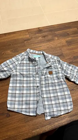 OBAIBI baby boy shirt checkers, size 9-12