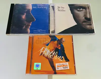 3 Phil Collins Music CD’s