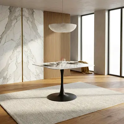 New Elvis Sintered Stone 4-Seater Square Dining Table