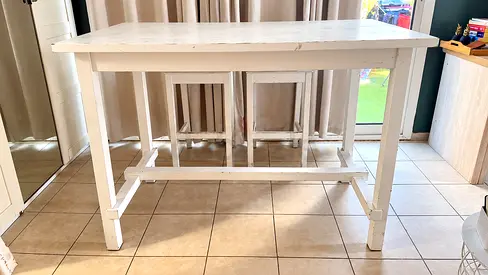 IKEA High Table with 2 Chairs