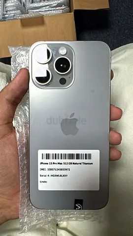 iPhone 15 Pro Max 512GB — Natural Titanium, Good Condition