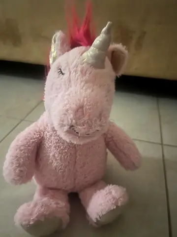 Soft Pink Unicorn Plush Toy - Good Condition
