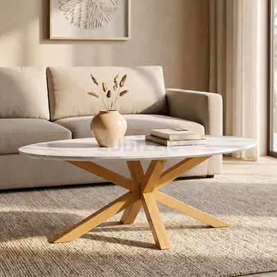 New Welwick Oval Sintered Stone Top Coffee Table