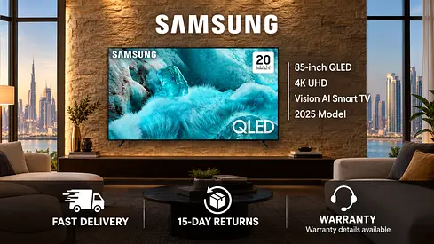Samsung 85-inch QLED 4K UHD Smart TV (2025 Model) - brand New Q7F