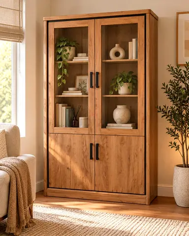 Home Centre Glass Display & Storage Cabinet | Excellent Condition
