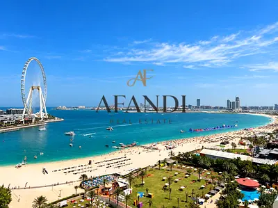 Sea & Dubai Eye View| Private Beach Access