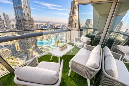 Skyline Majesty | 61st Floor 3BR+M in Burj Vista with Full Burj Khalifa & Fountain Views