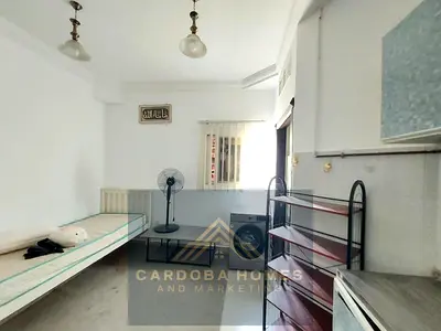 Spacious studio apartment available in the prime location al nabba only for families central ac central gas family building with landfree parking