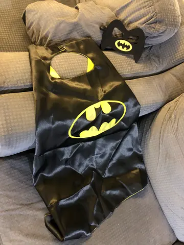 Kids Batman Cape and Mask Costume Set - Good Used Condition