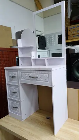 White Dressing Table with Mirror and Drawers  available