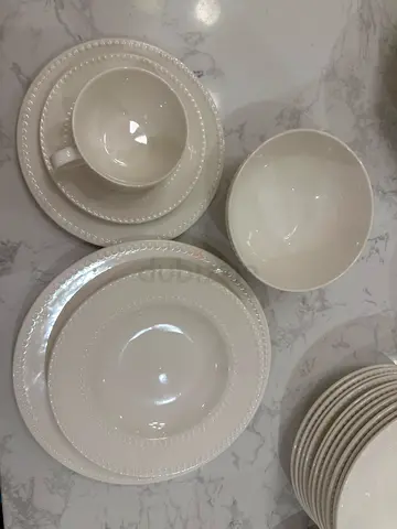 Elegant White Dinnerware Set