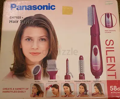 Panasonic EH7925 Hair Styler - 5 Attachments, Silent 58dB (Boxed)