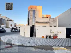 Villa for sale in Al Helio, Ajman. Includes electricity and air conditioning. Features 4 master bedr