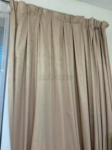 Beige Black Out curtains