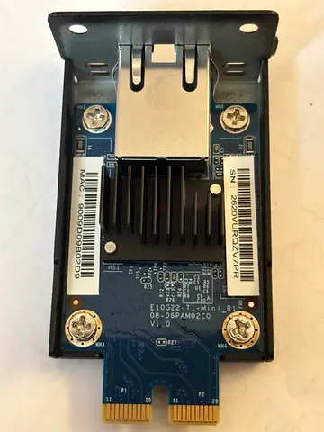 Synology Network Upgrade Module adds 10GbE T1-Mini RJ-45