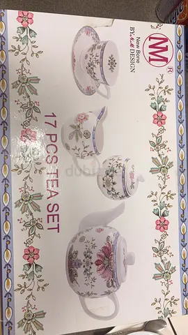 17-Piece Floral Fine New Bone China Tea Set (Brand New in Box)