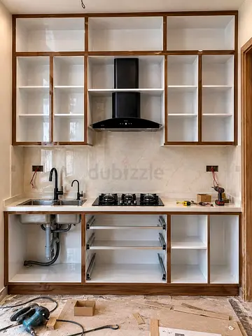 Modern Luxury Kitchen Cabinet & Wooden Cupboard Installation Description: Beautiful custom-made kitc