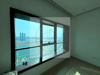 One room and a living room with a balcony in Al Qasba second occupant high floor sea view gym swimming pool air conditioning and free maintenanc