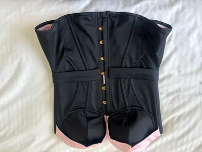 Agent provocateur Mercy corset Black Corset Top with Pink Trim