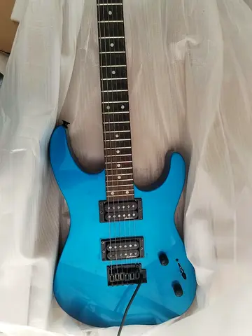 Electric Guitar with Amplifier and foot switch