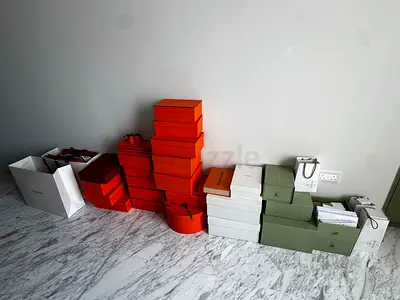 Luxury Designer Boxes & Shopping Bags | Hermès, Van Cleef, YSL, LV