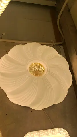 Decorative white ceiling light fixture with gold center size 50cmPower 80waat 3color Led