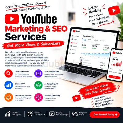YouTube Marketing & SEO Services | Get More Views & Subscribers