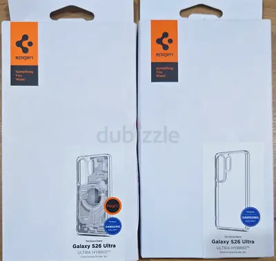 Pair of Spigen Ultra Hybrid cases for Samsung Galaxy S26 Ultra (sealed boxes both 150