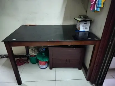 glass table cabinet