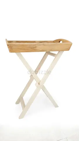 Wooden Folding Tray Table with Removable Top