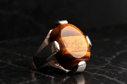 خاتم عين النمر | Tiger’s Eye Ring