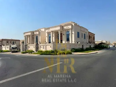 Finishing Fit for Royalty | Luxurious Corner Villa for Sale in Ajman, Spanning 6,000 Sq. Ft., Featuring a Private Pool and Elevator