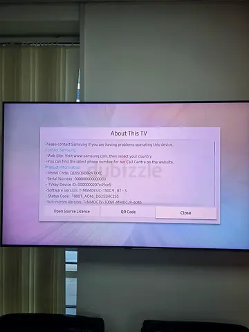 65-inch Samsung 8k QLED Smart TV - Excellent Working Condition
