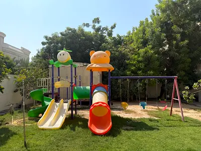 Swings and slides and outdoor toys