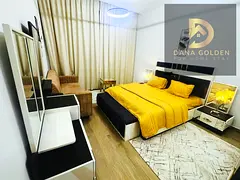 One-bedroom apartment (room and living room) for rent in Al Mamzar, Sharjah.