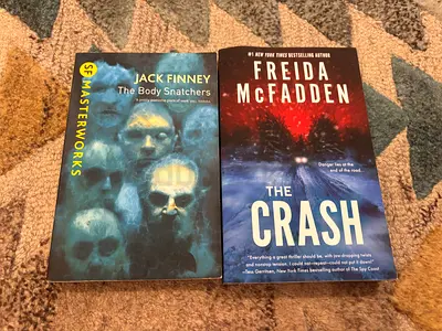 The Body Snatchers & The Crash — Two Fiction Paperbacks (Jack Finney, Freida McFadden)