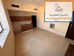 second row from Ajman Corniche , Spacious Studio , Well-lit with an open view